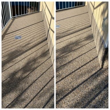 Balkonsanierung mit Marmorsteinteppich in Brown Royal - Steinteppich Verlegen in Berlin SC-Steinteppiche